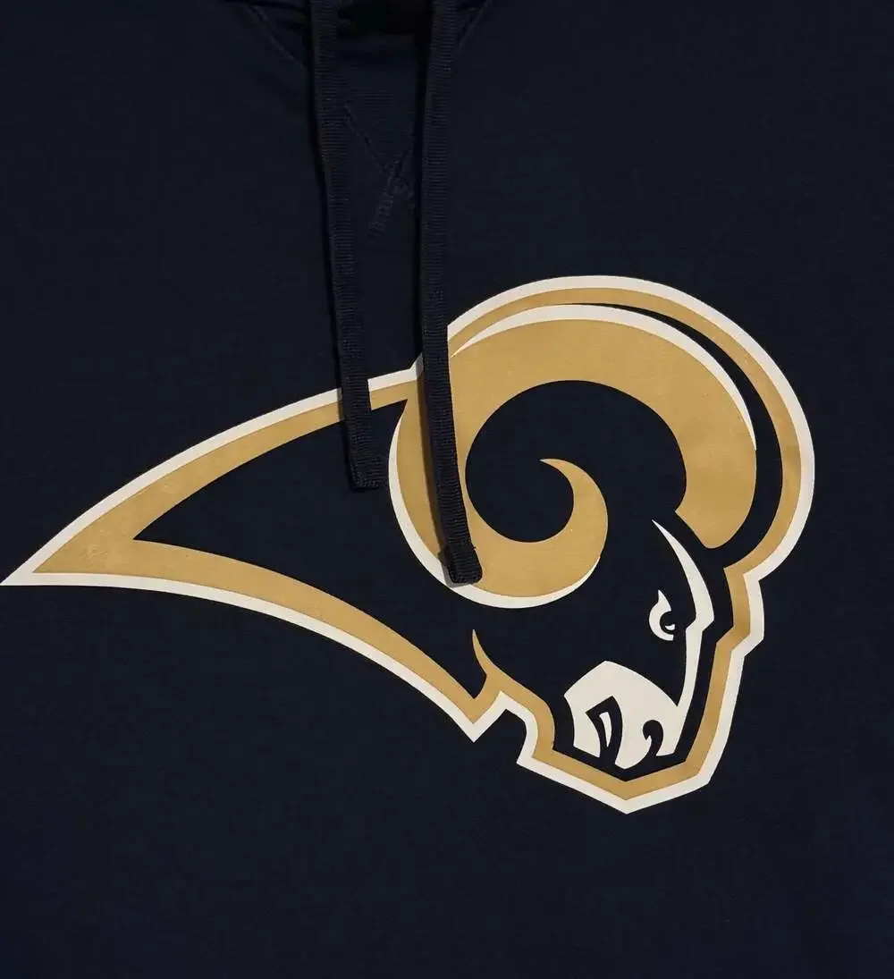 Nike Los Angeles Rams NFL Dri-Fit Pullover Hoodie Blue Size M